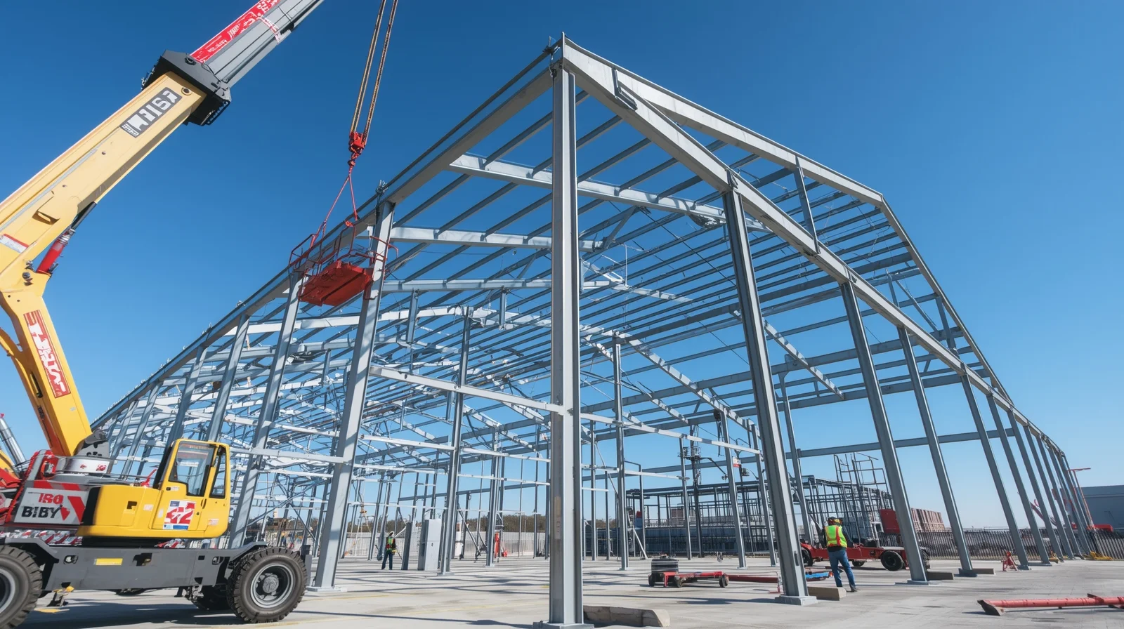 steel structure erection work