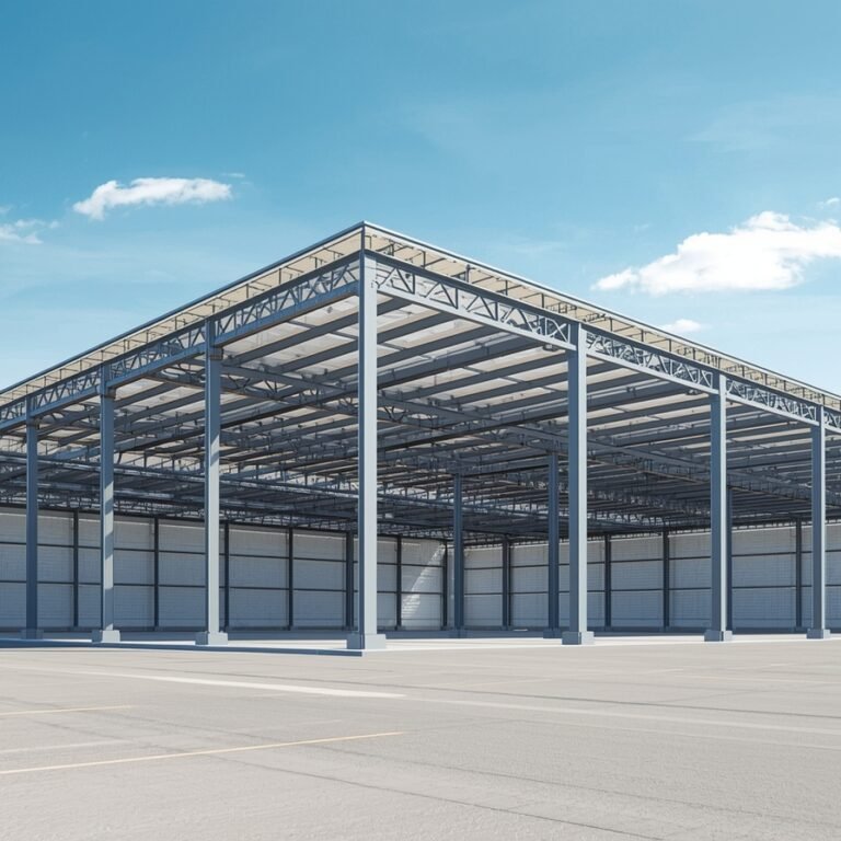 contracting company in Saudi Arabia steel structure construction with cranes